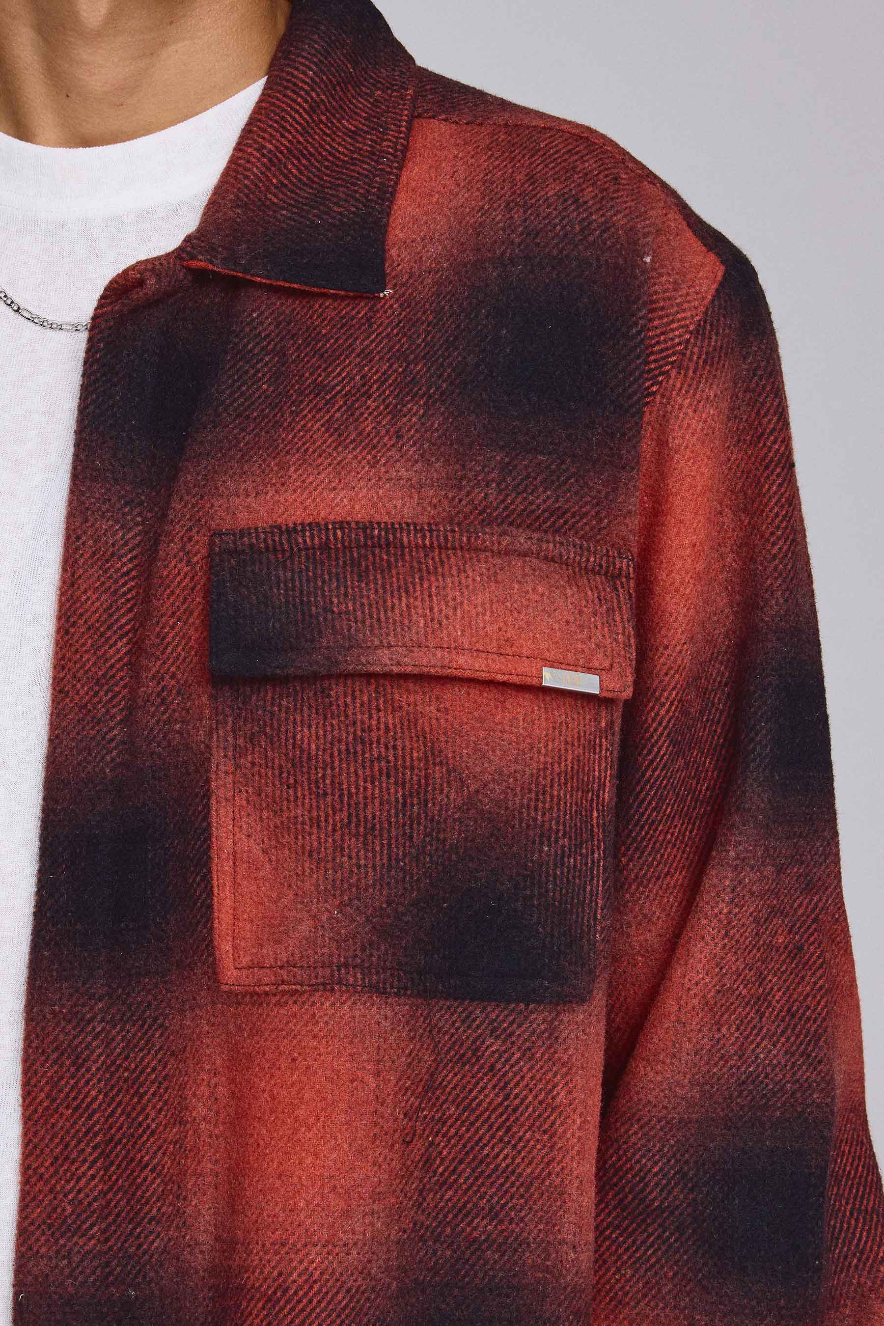 ג'קט צמר משובץ