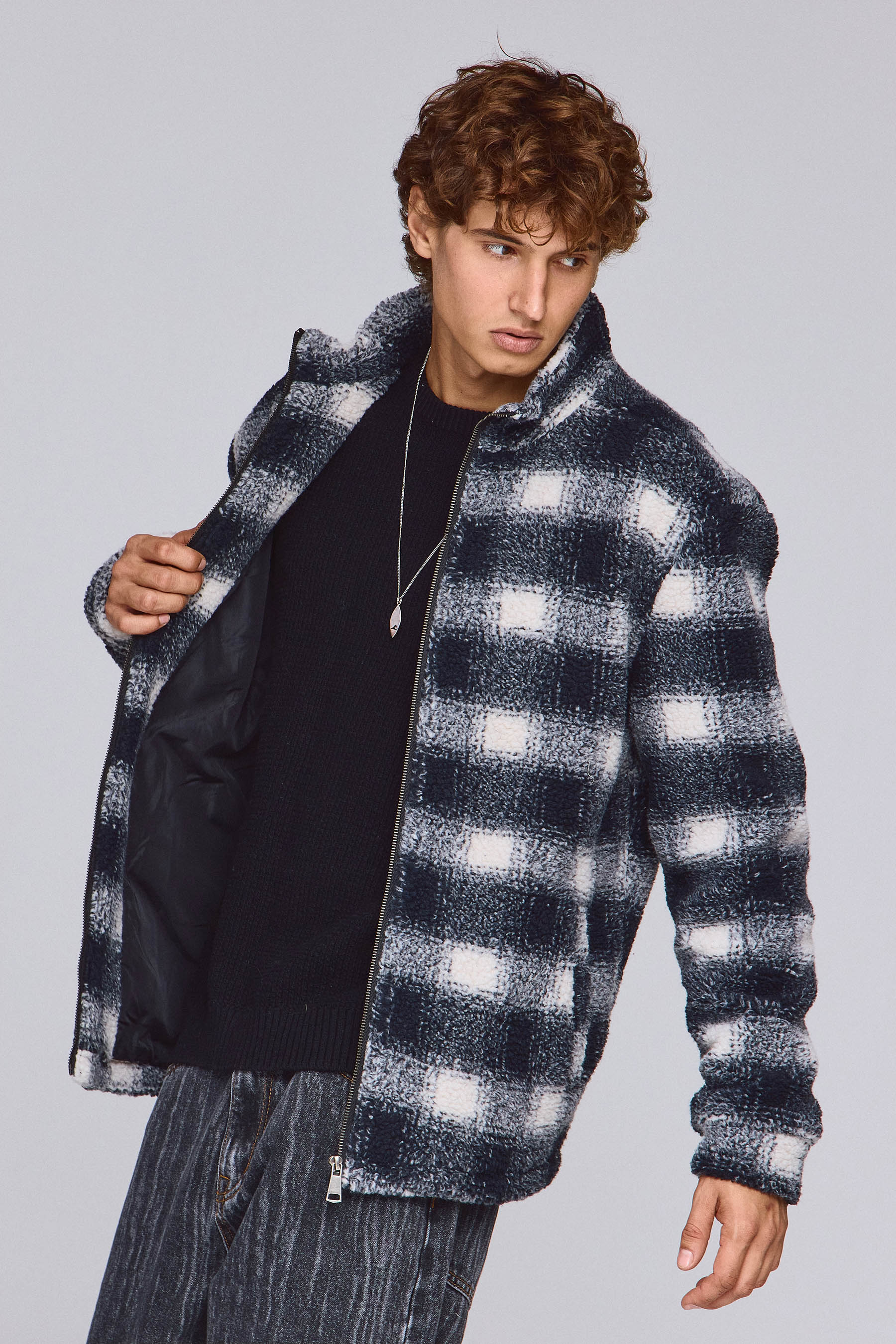 ג'קט קוזי משובץ