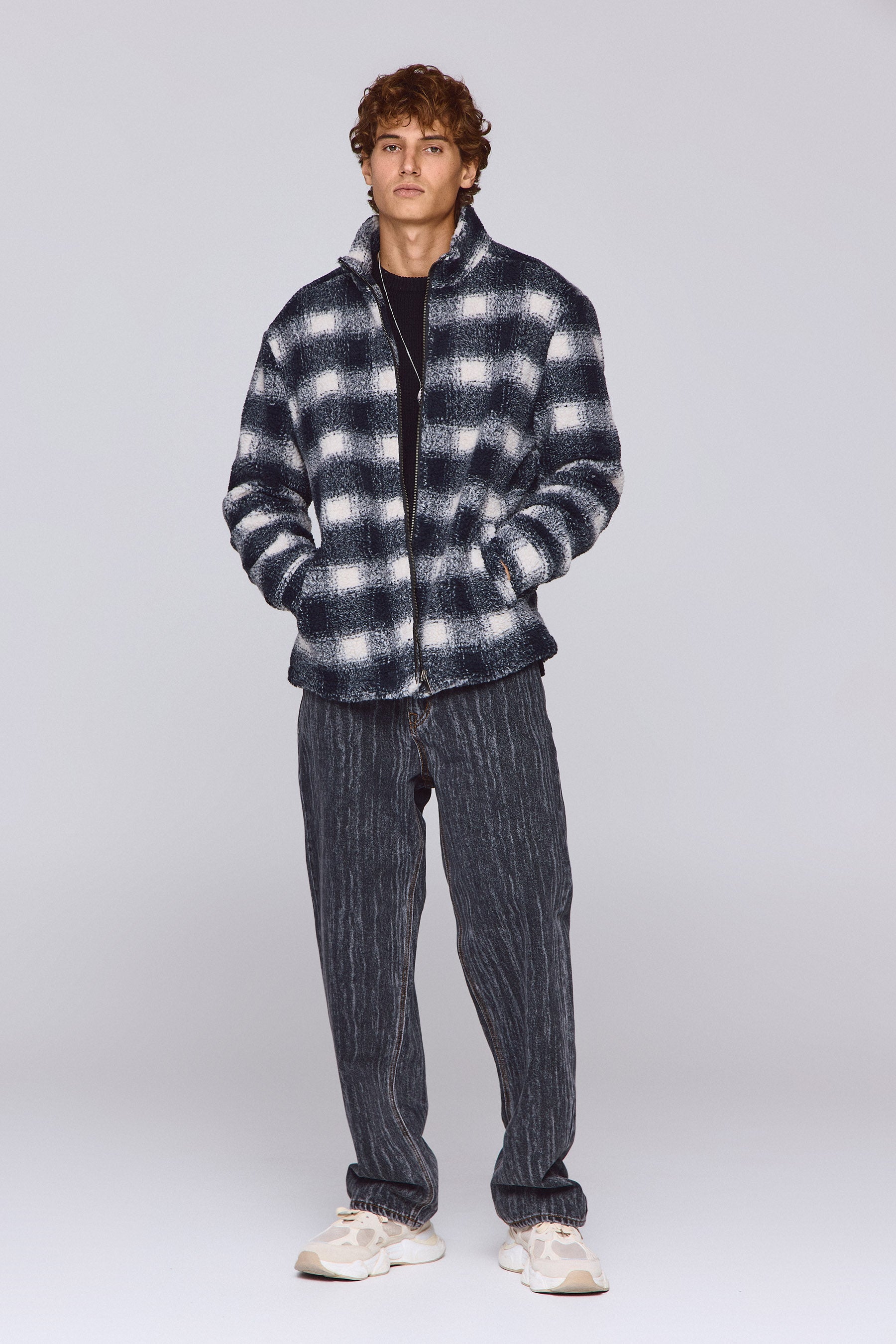 ג'קט קוזי משובץ