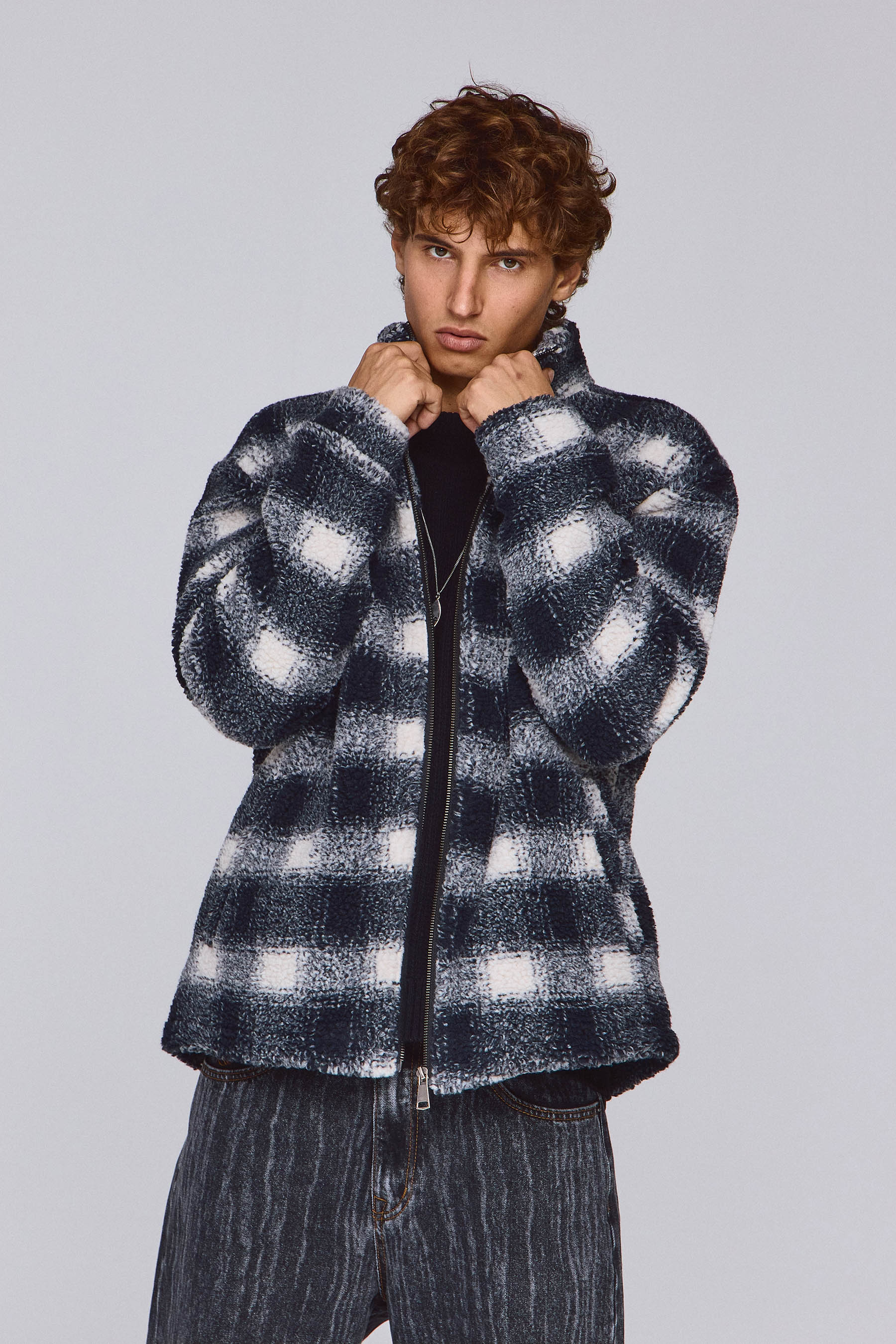 ג'קט קוזי משובץ