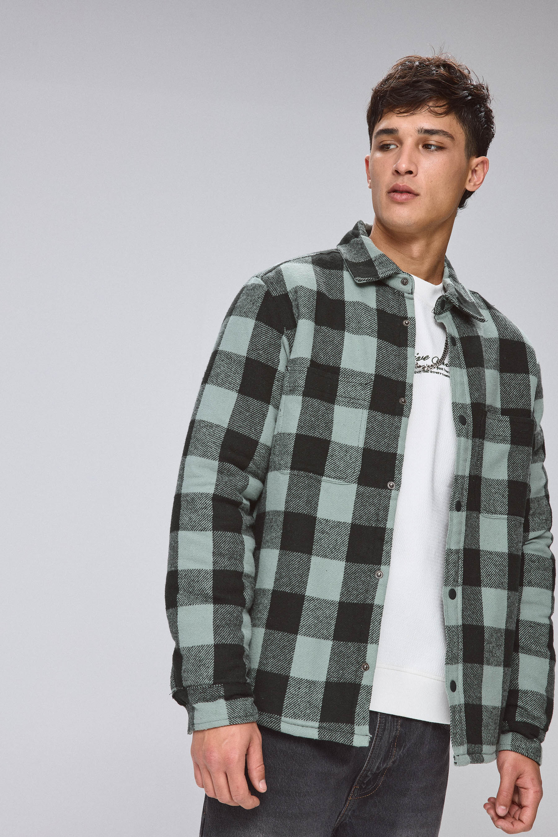 ג'קט סטריט משובץ