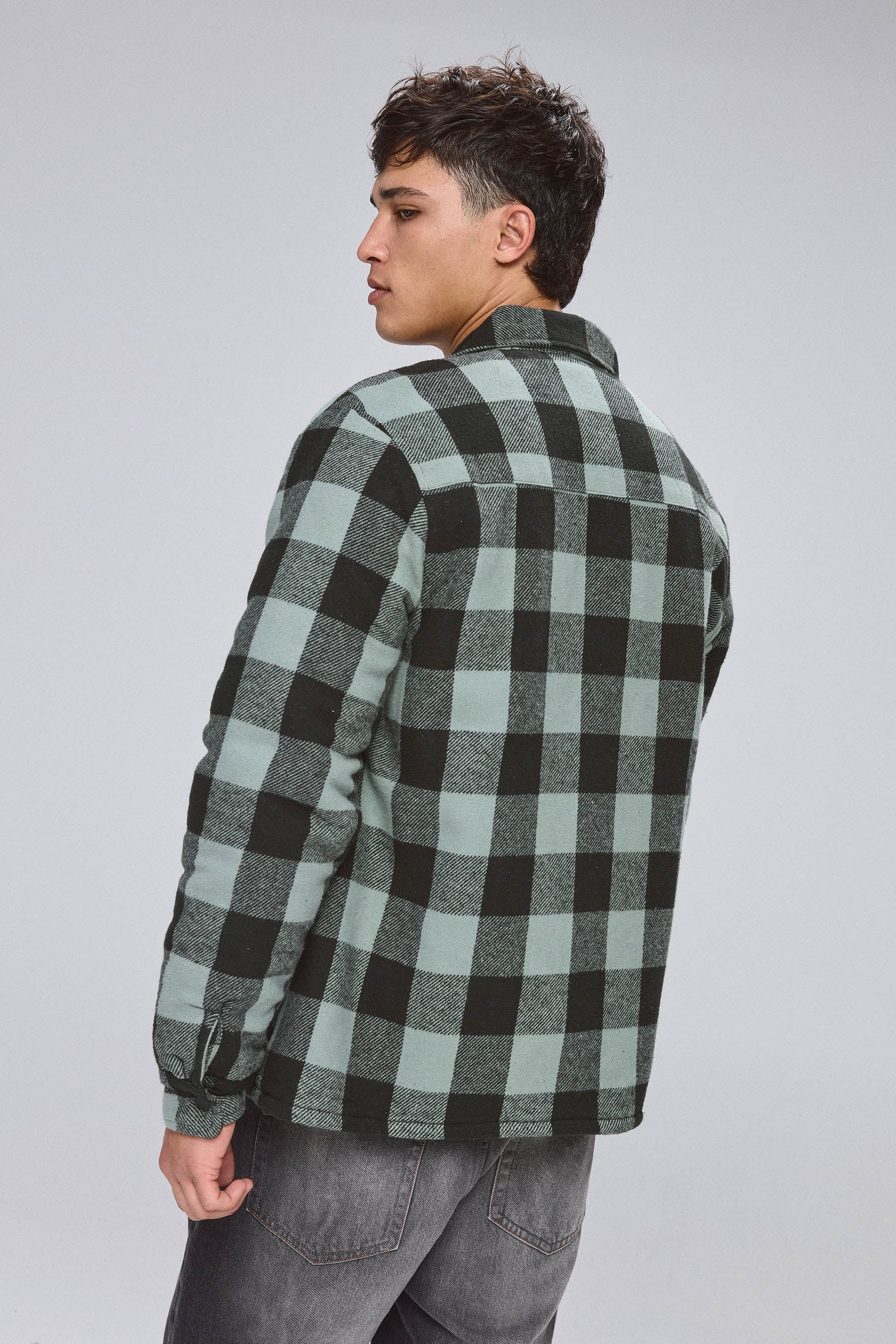 ג'קט סטריט משובץ