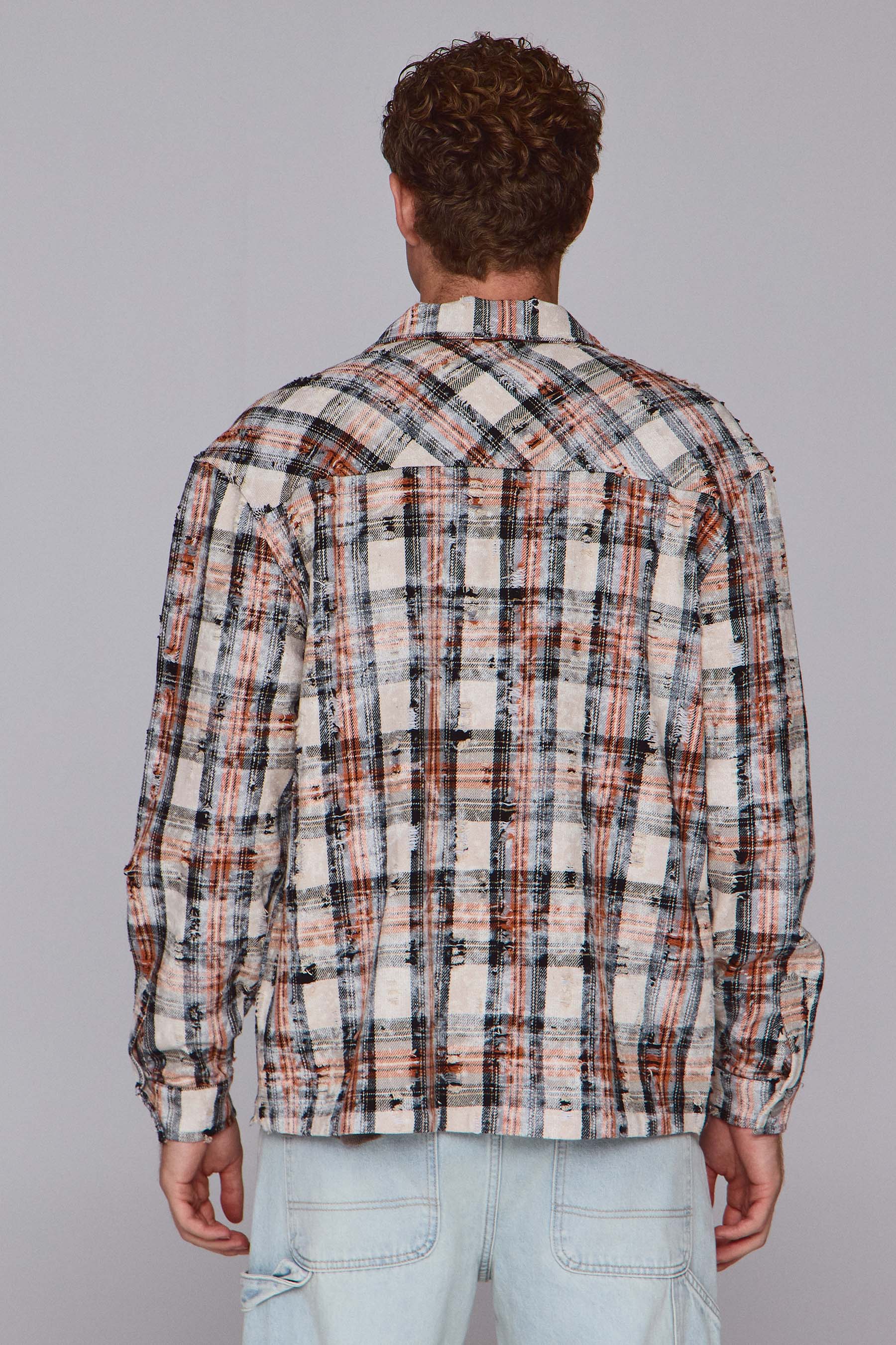 אוברשירט משובץ ווש פאנק