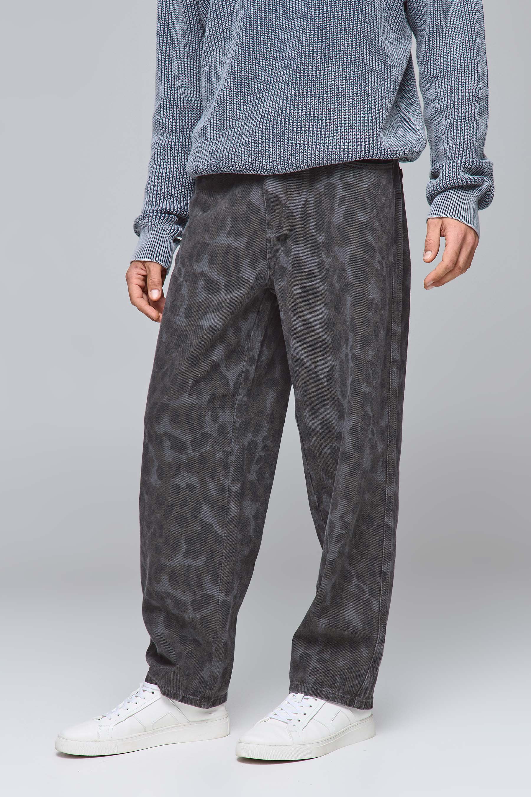 מכנס מנומר כהה