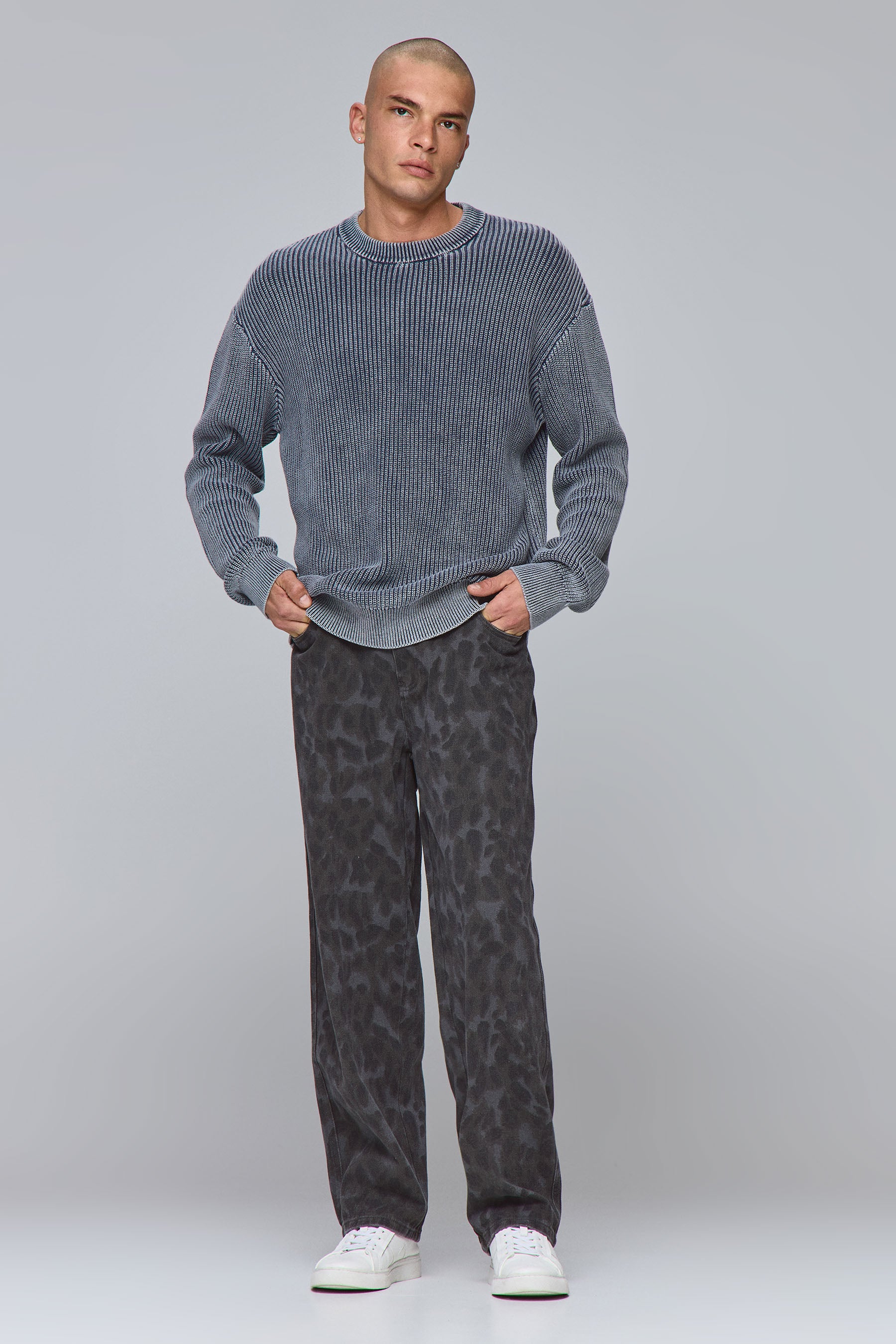 מכנס מנומר כהה