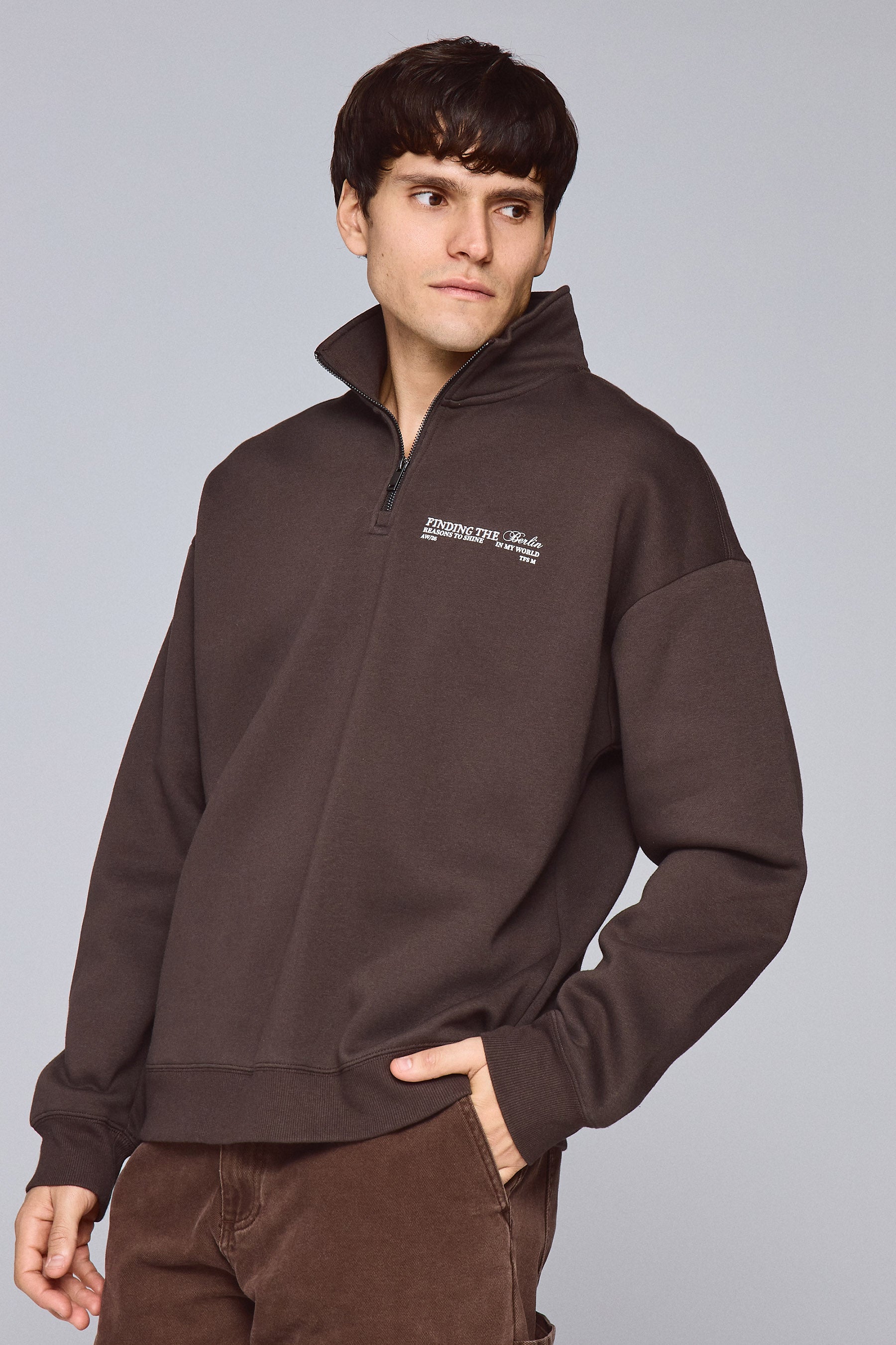 סווטשרט חצי זיפר