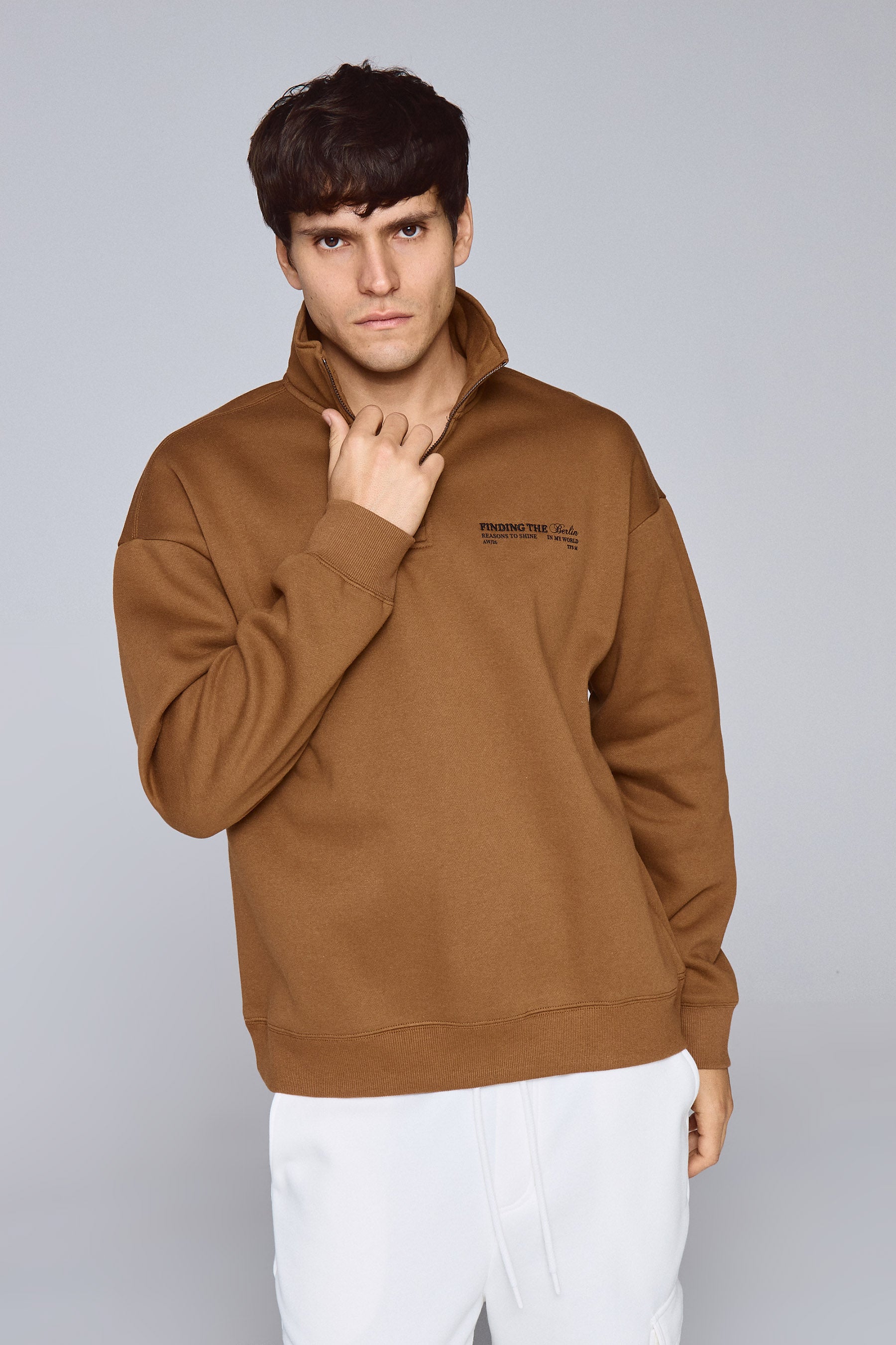 סווטשרט חצי זיפר