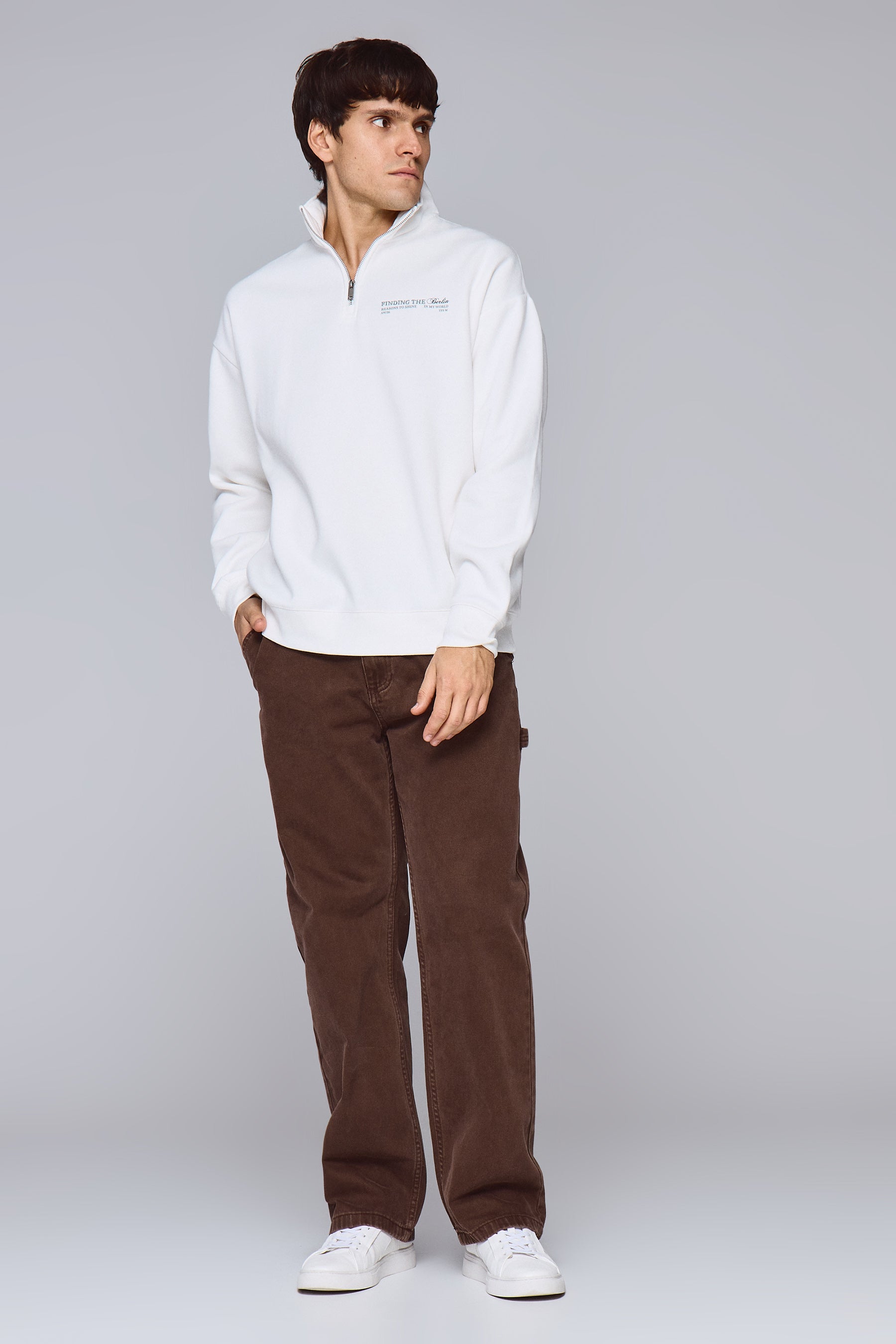 סווטשרט חצי זיפר