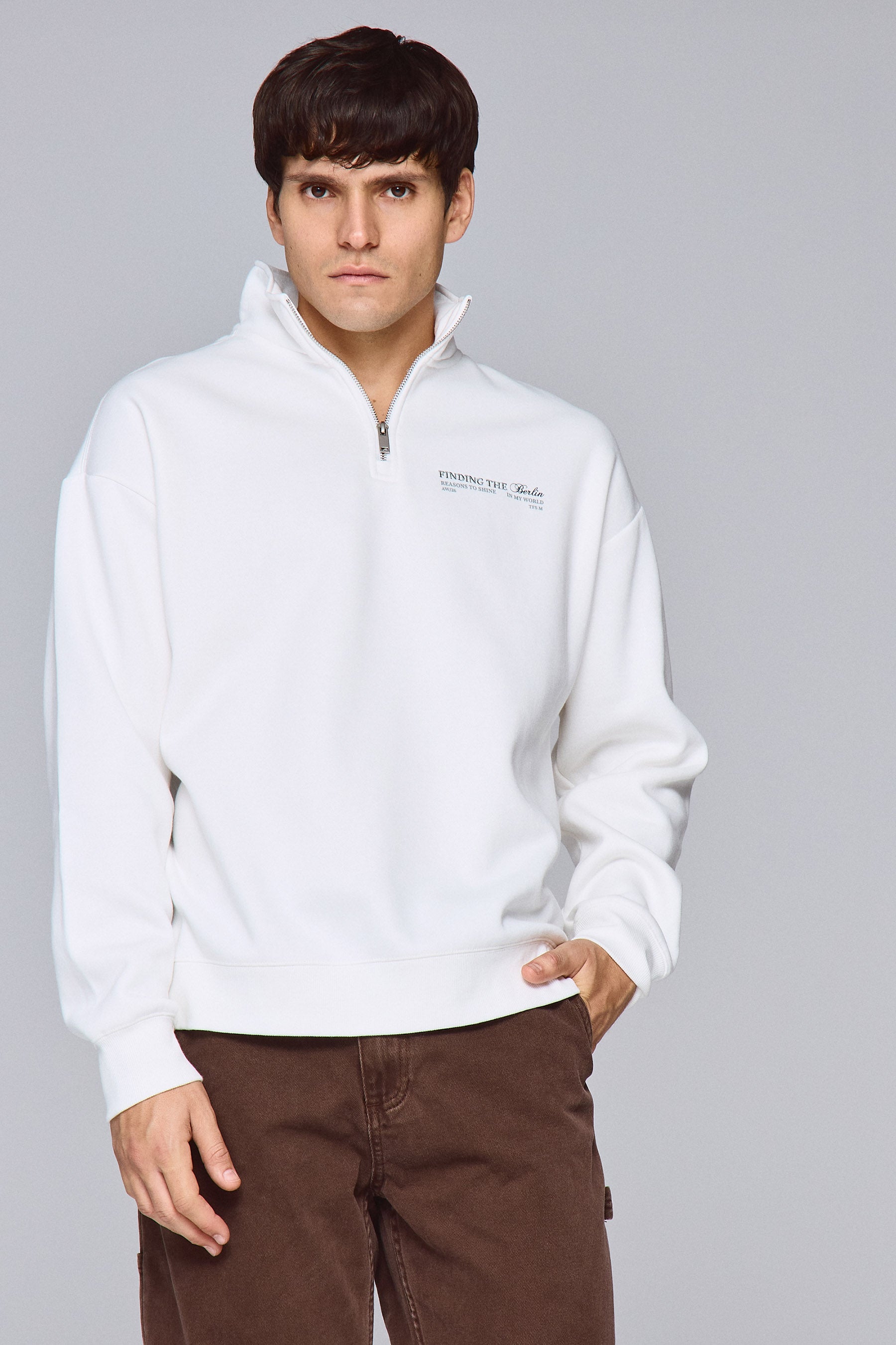 סווטשרט חצי זיפר