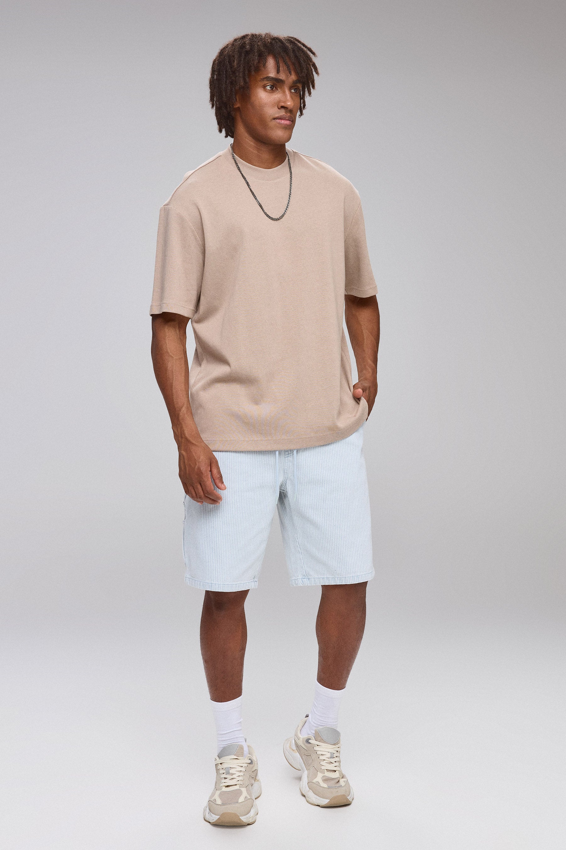 ברמודת ג'ינס קרפנטר פסים