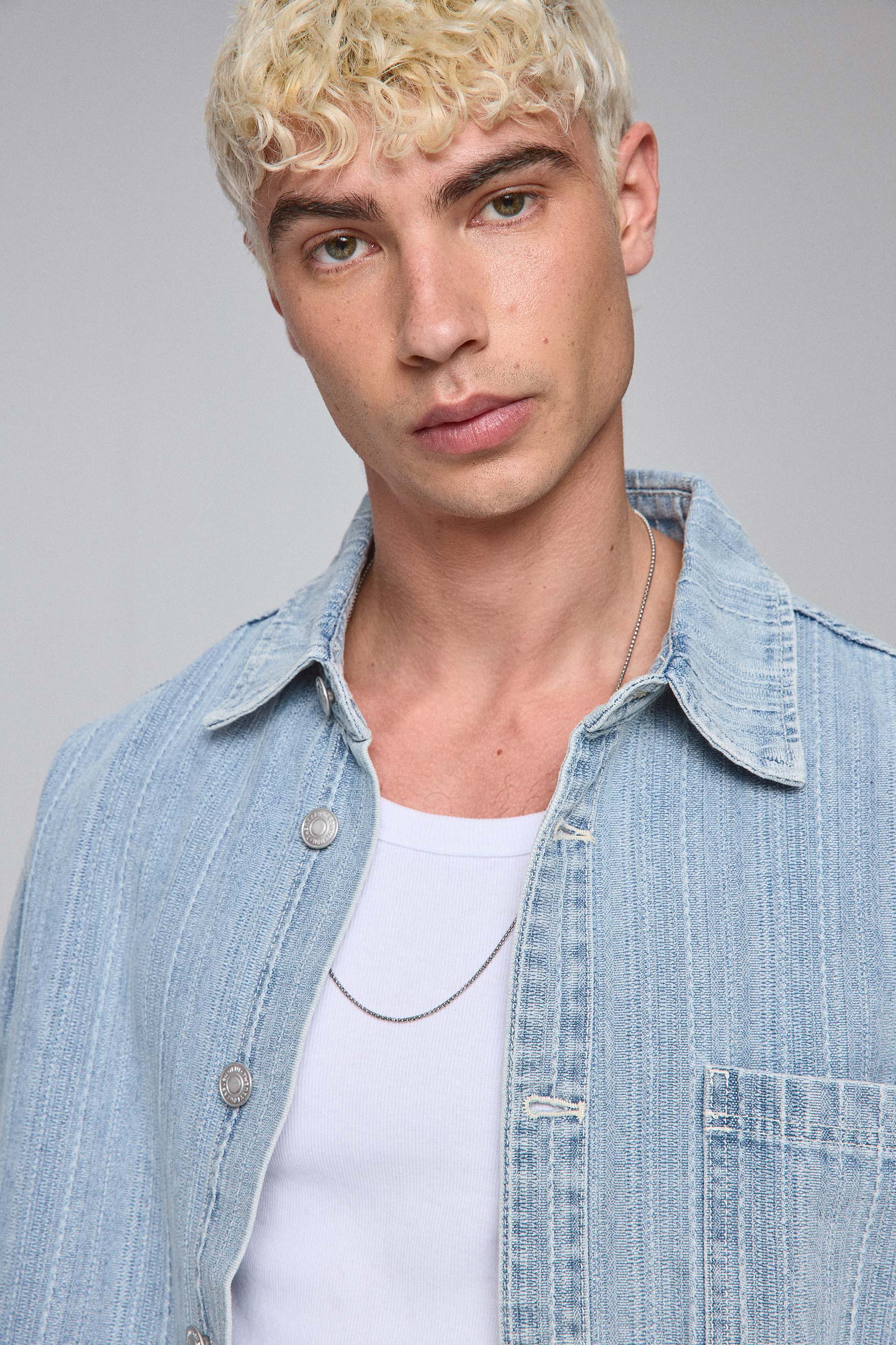 אוברשירט ג'ינס סט ז'אקרד