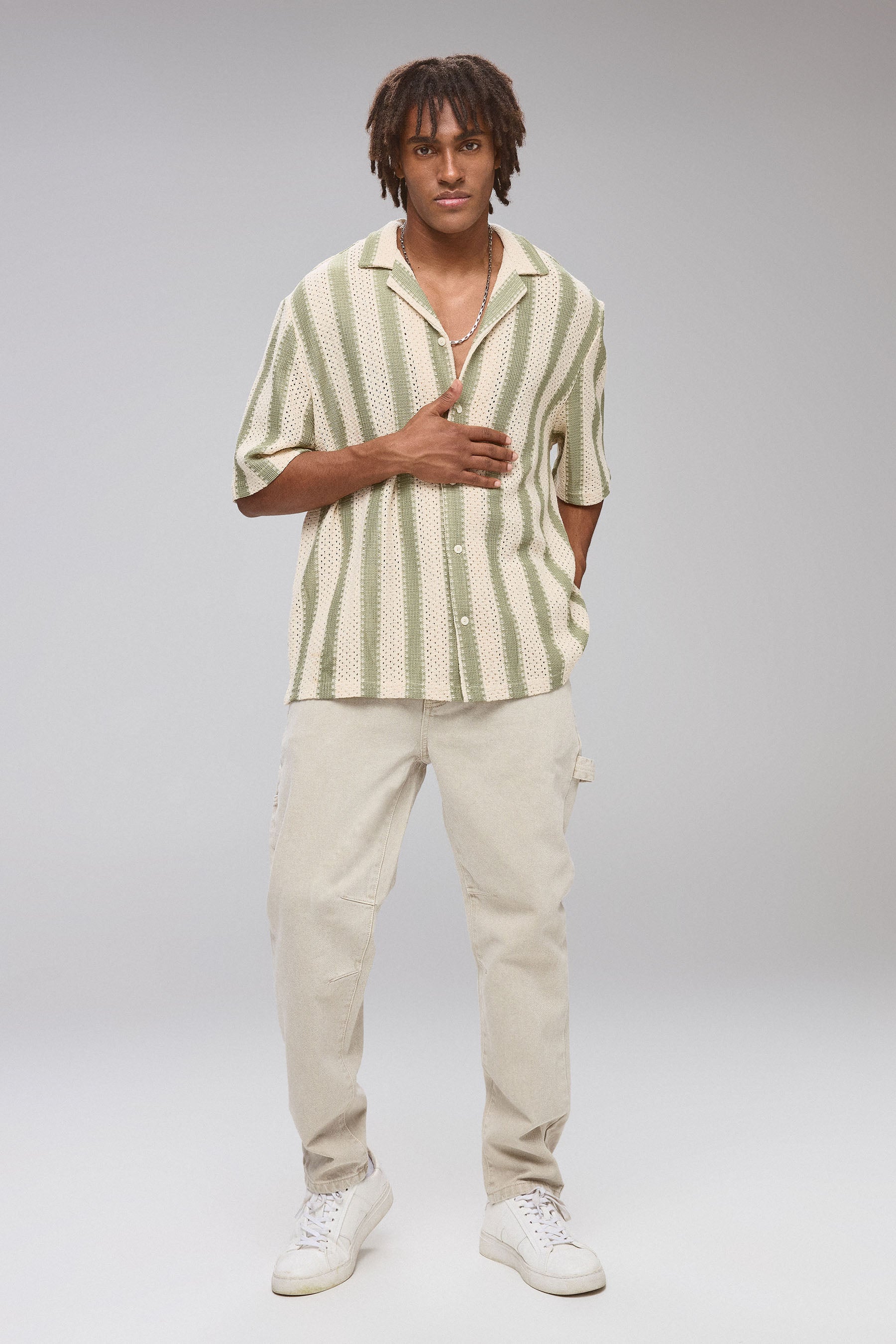 חולצת קרושה פסים רחבים