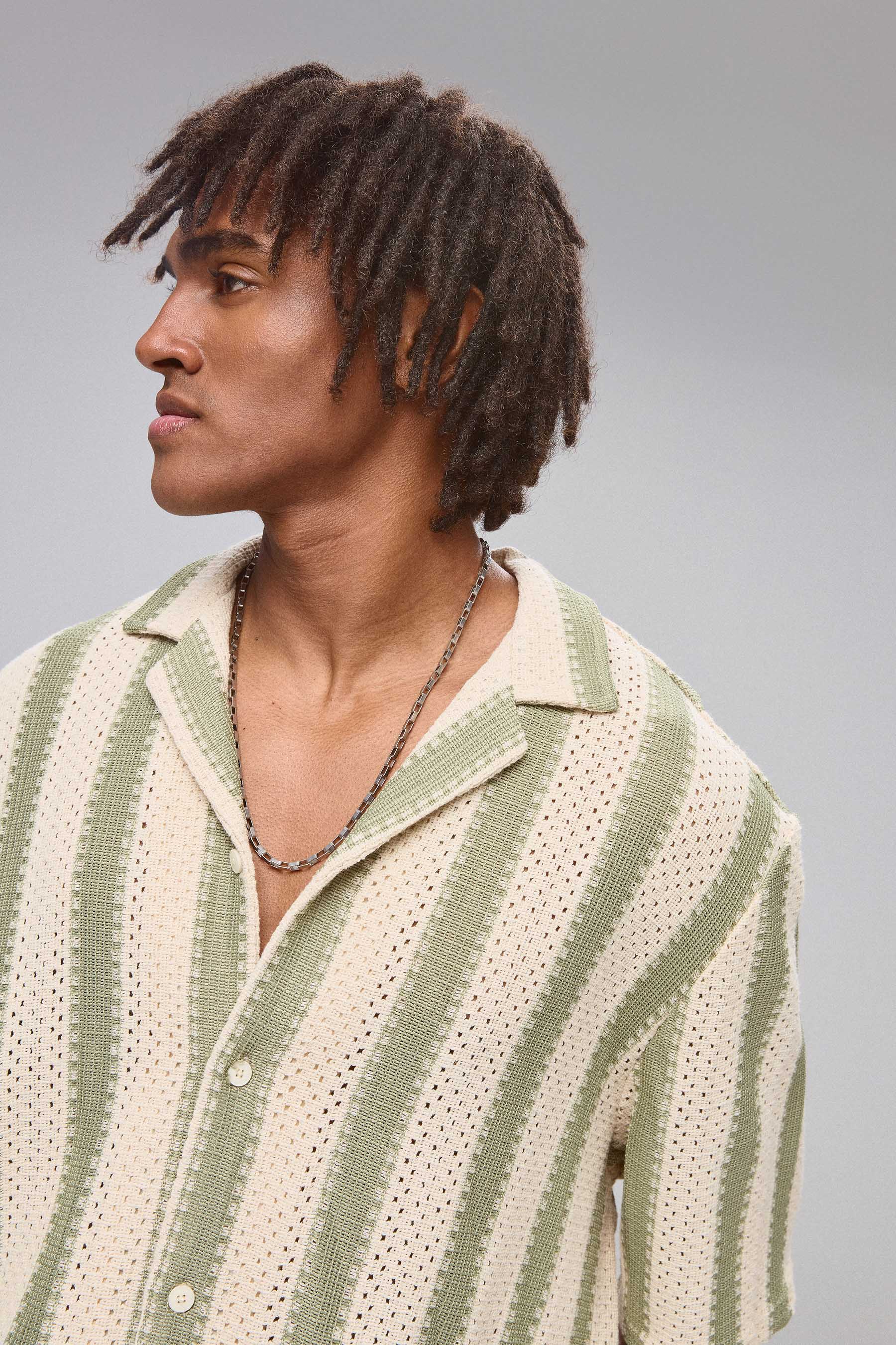 חולצת קרושה פסים רחבים