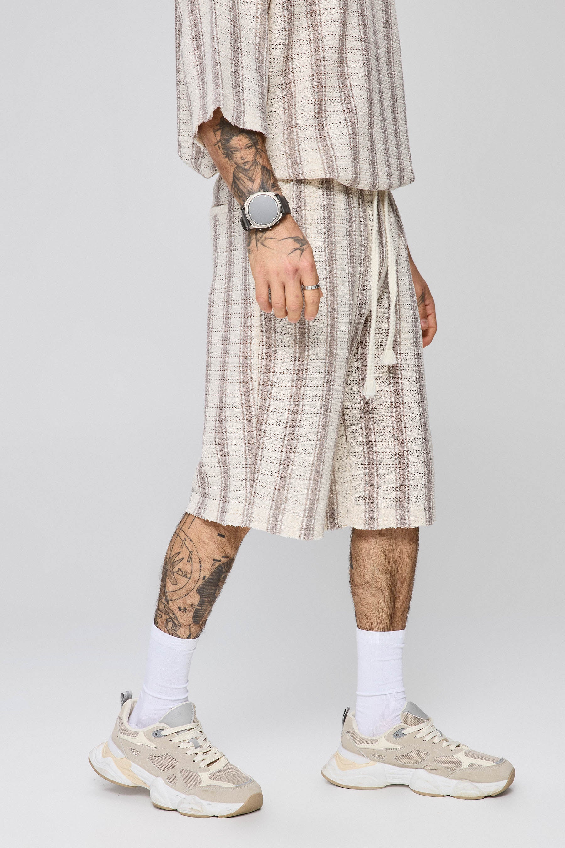 ברמודת סט קרושה סריג פסים